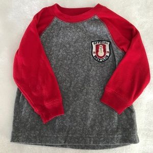 RED & GREY  Snow club shirt Toddler ❤️🖤